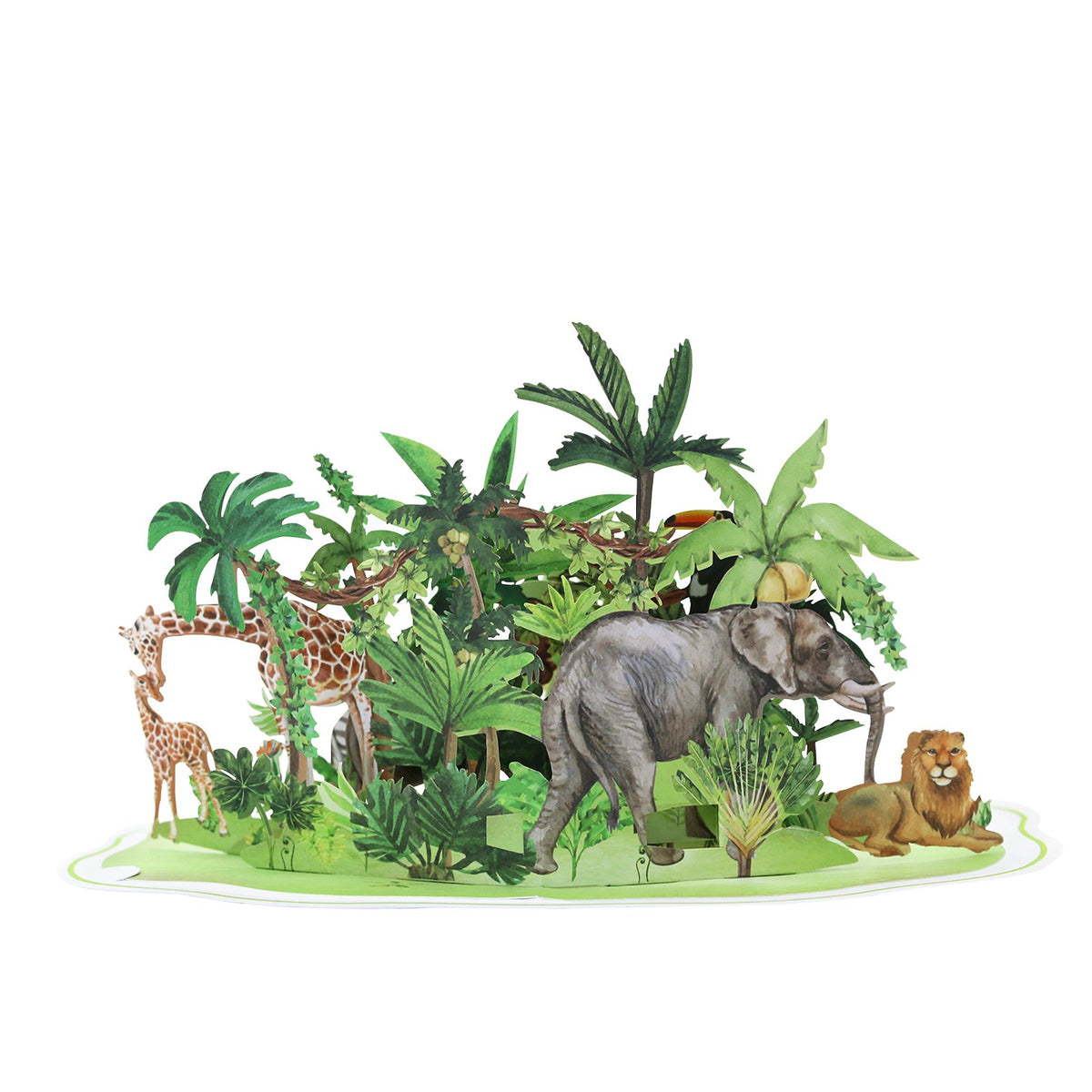 Wild Animals 3D Pop Up Card