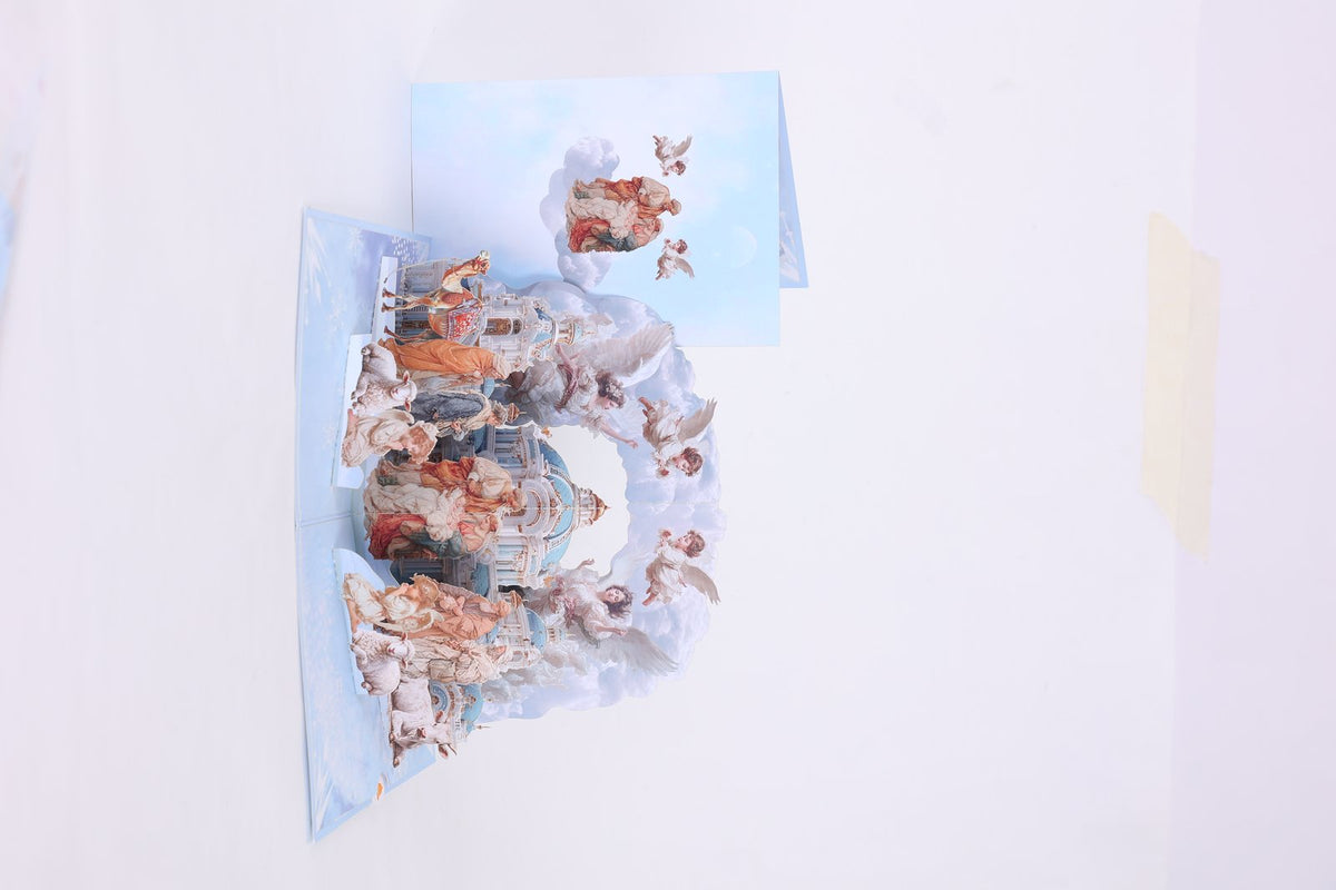 Holy Family Angel Flip Pop Up Card