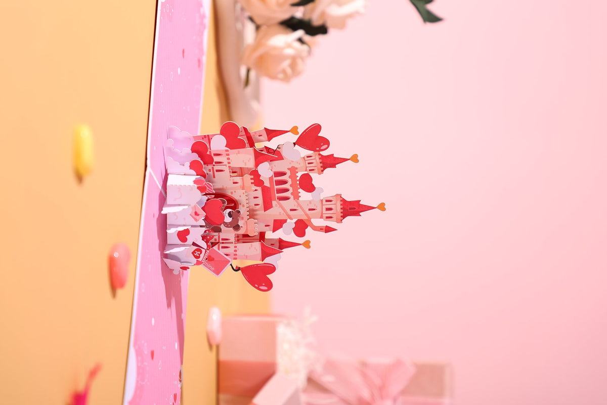 Valentine's Day Castle Greeting Card