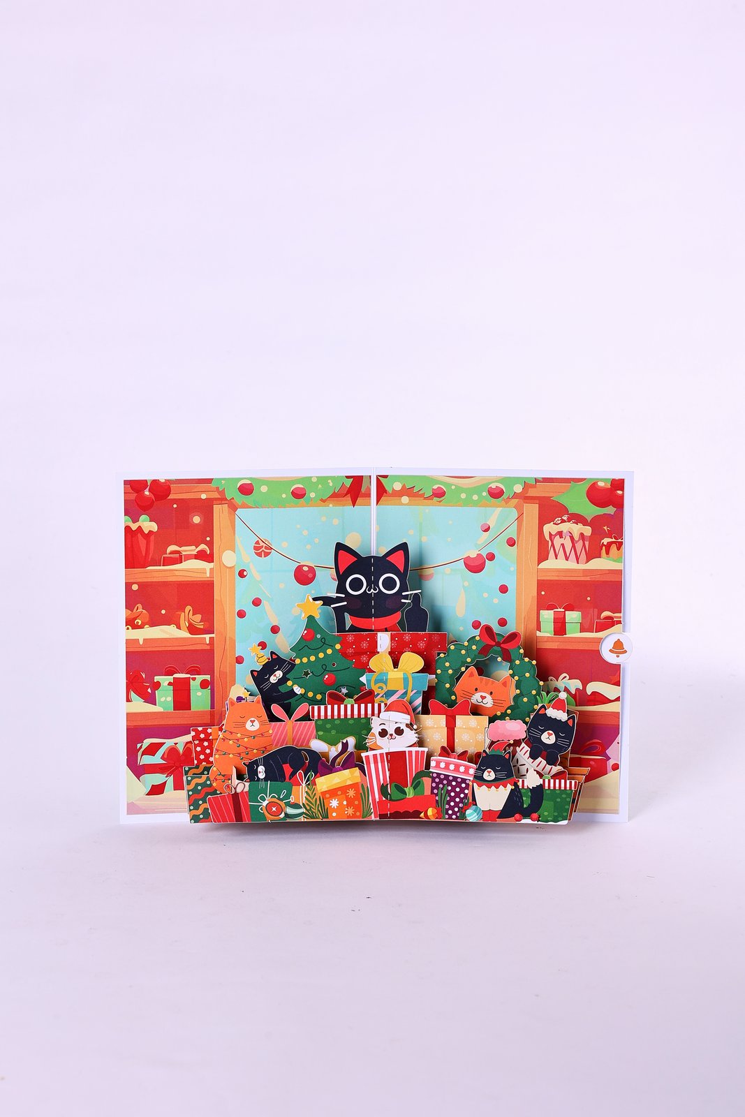 Cat Christmas Party Greeting Card
