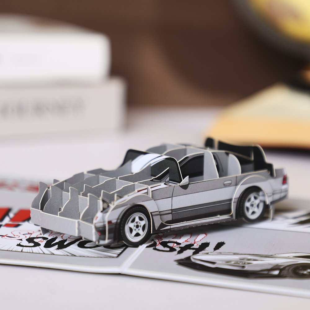 JDM Sports Car Flip Pop Up Card