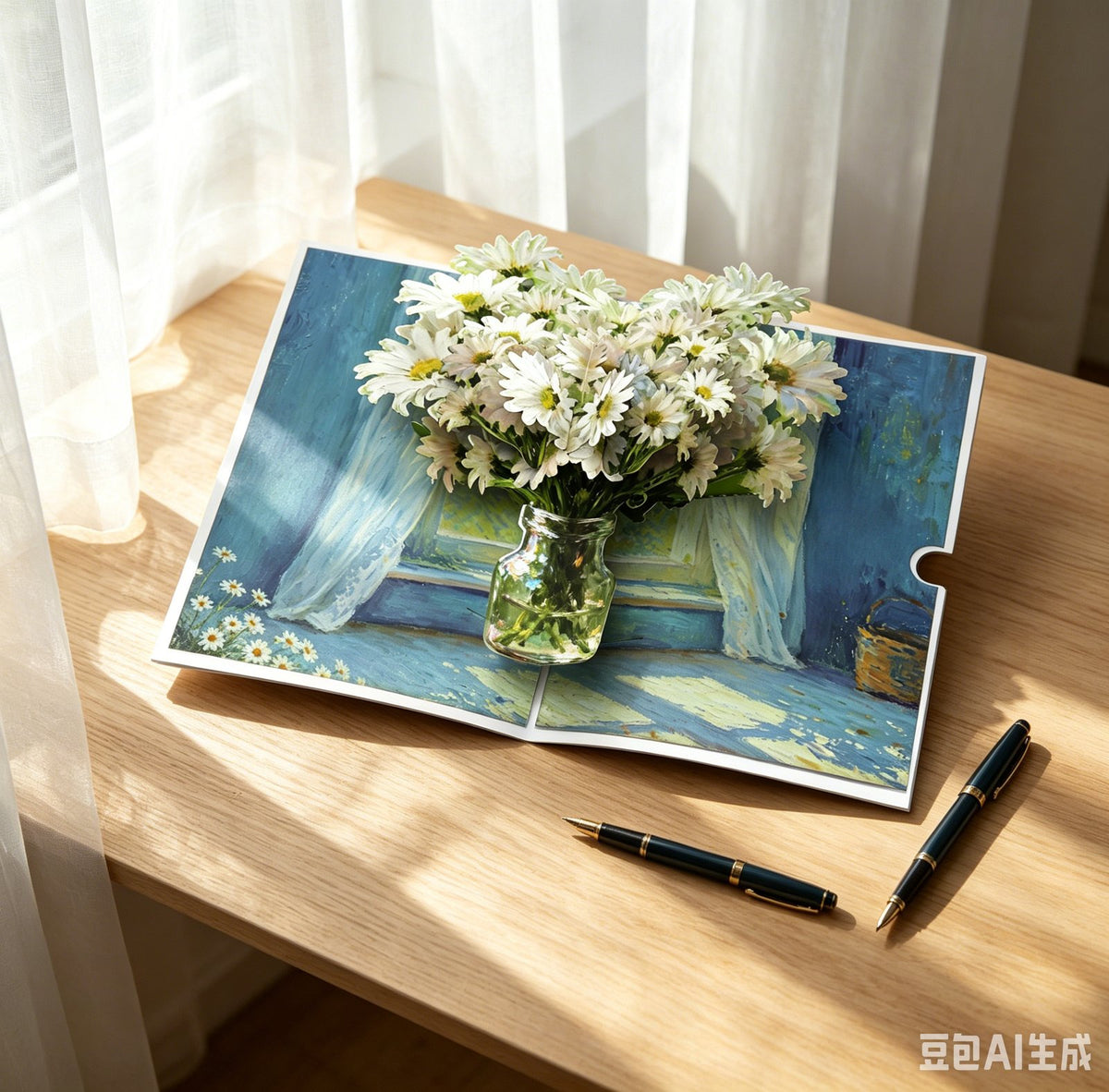 Daisy Art 3D Pop Up Card