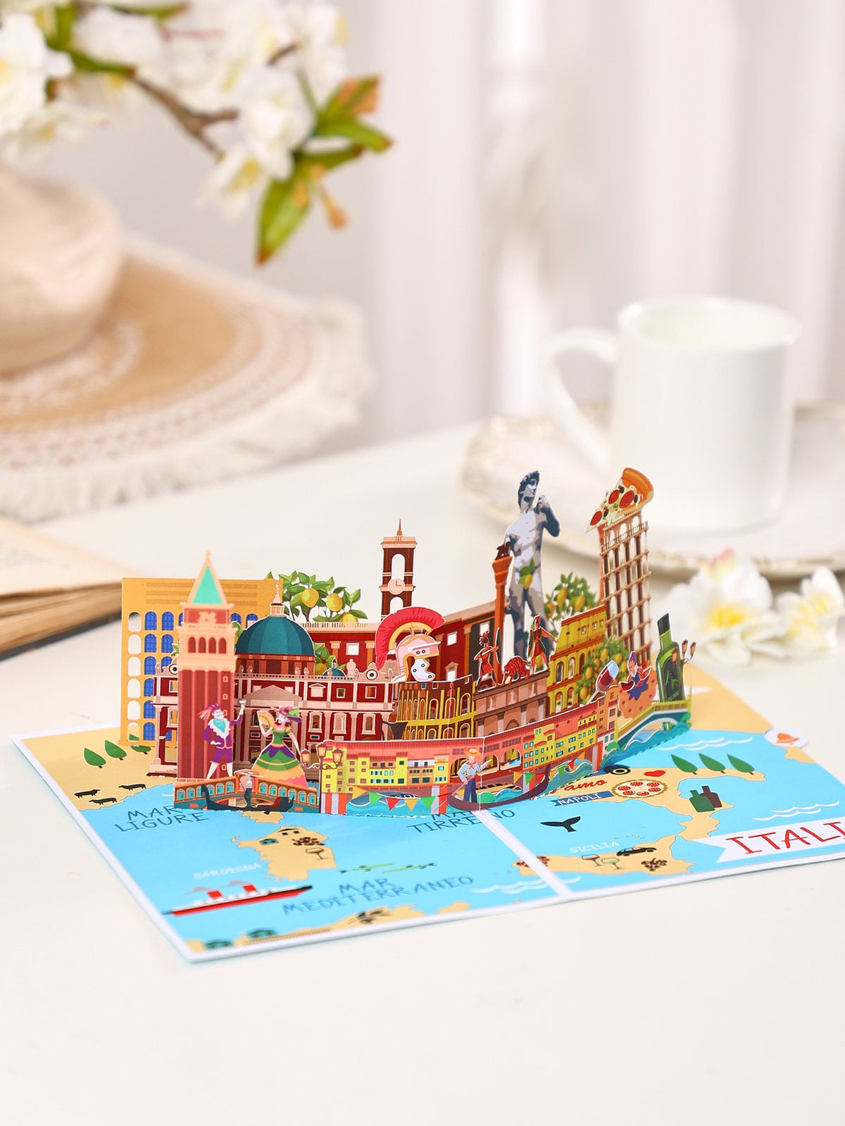 City Cityscape Greeting Card Italy