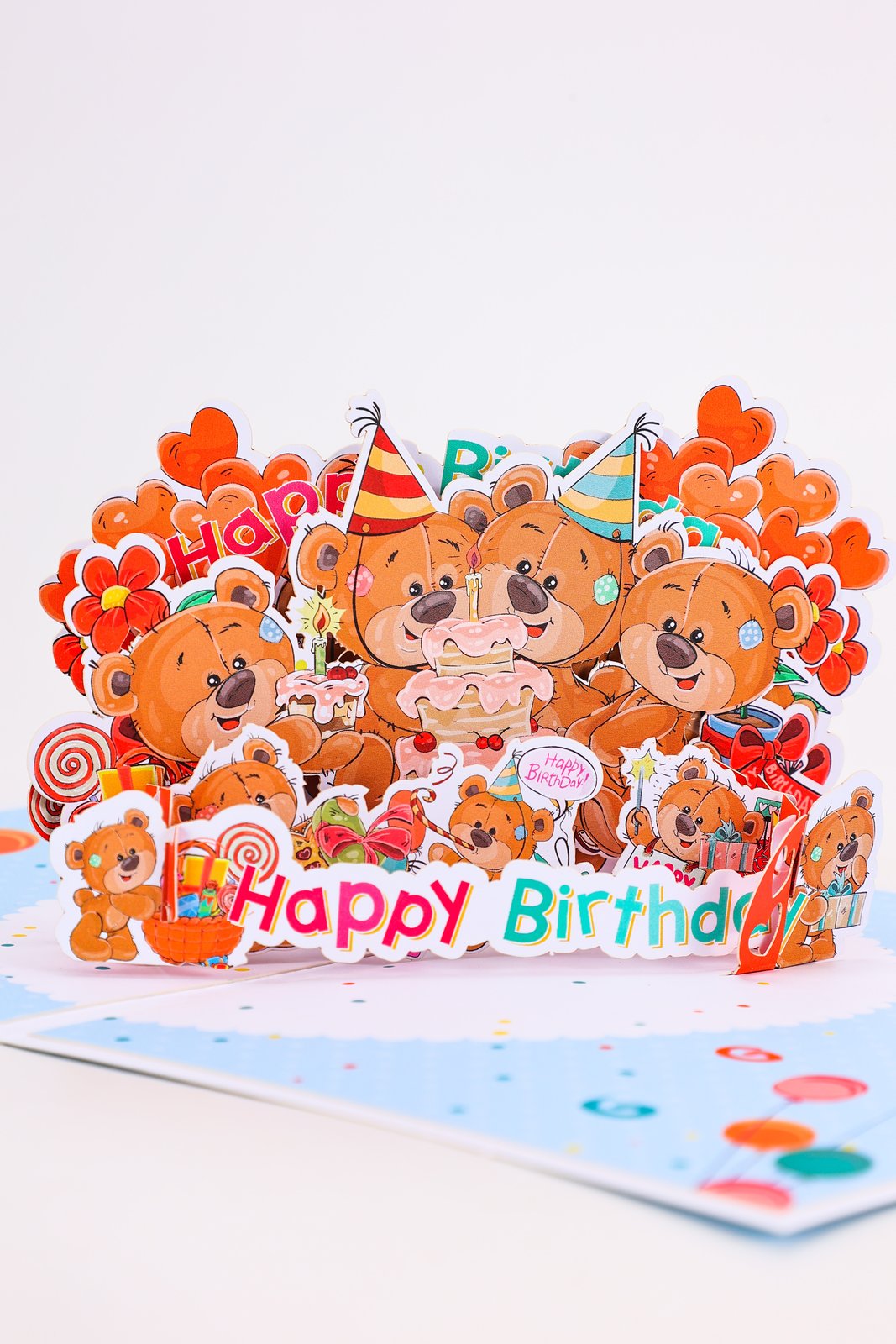 Birthday Bear 3D Pop Up Card