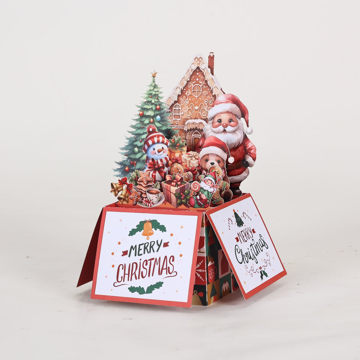 Christmas Party Flower Box Card