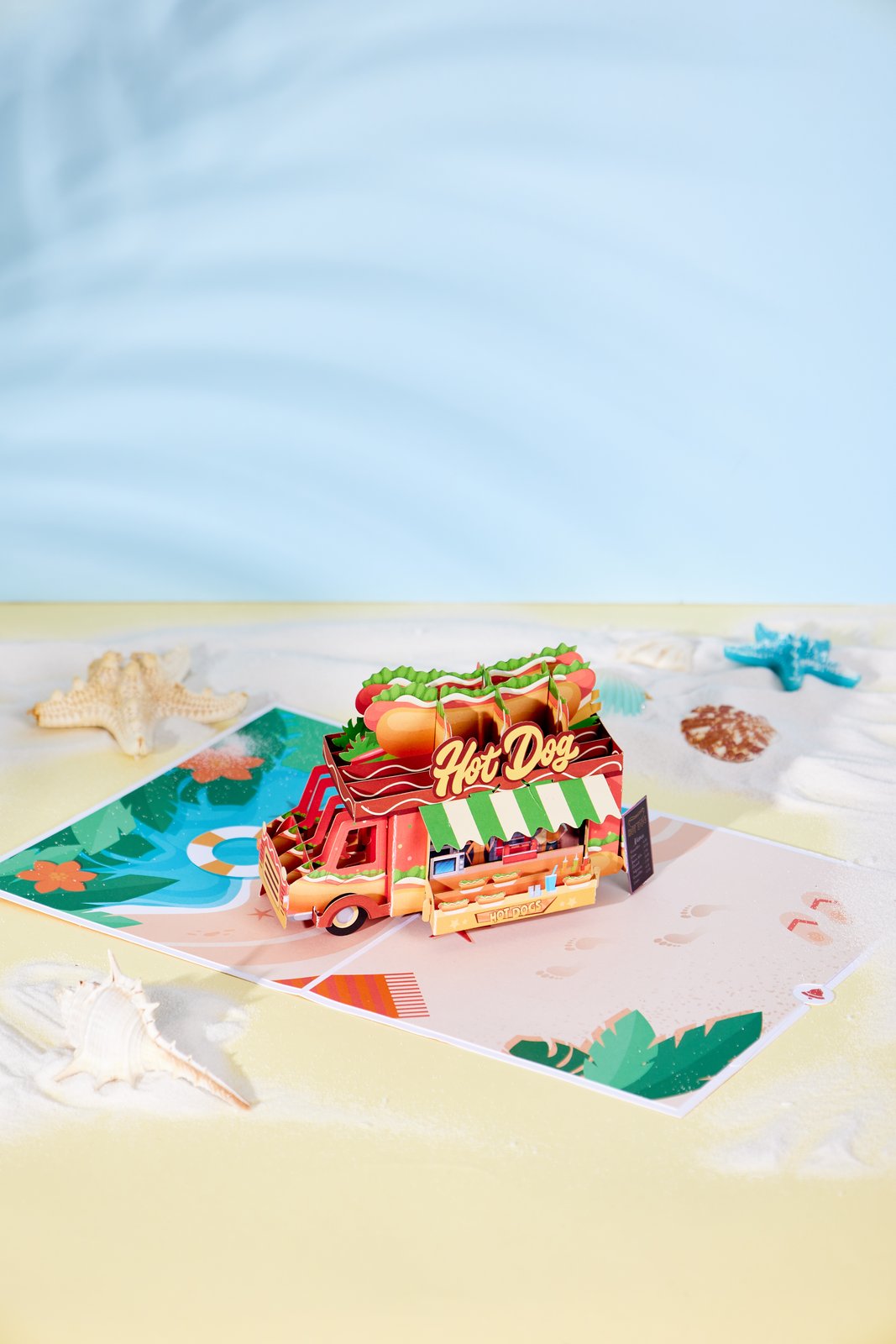 Hot Dog Food Truck 3D Pop Up Card