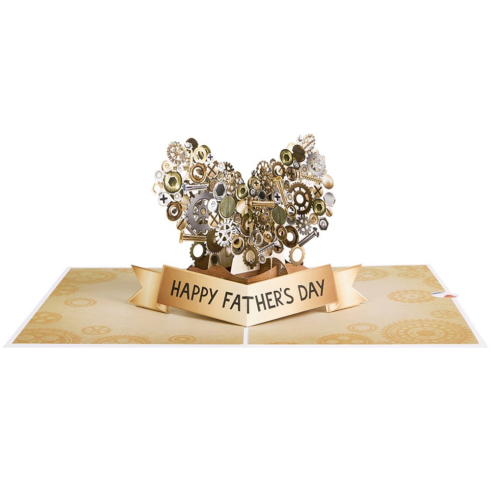 Father's Day Nuts & Bolts 3D Pop Up Card