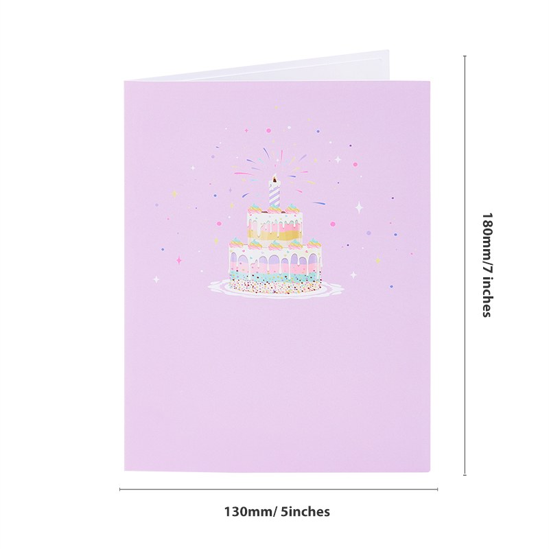 Candy Cake 3D Pop Up Birthday Card