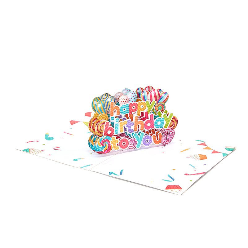 Lollipop Birthday Pop Up Card