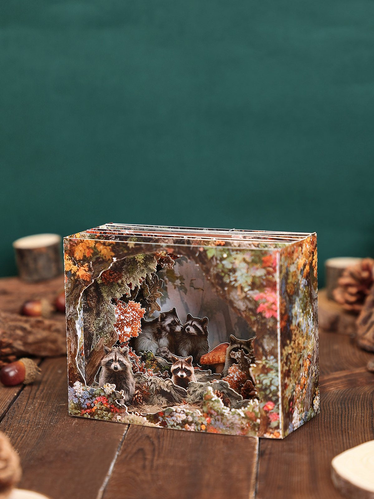 Maple Forest Mini Raccoon Ornament
