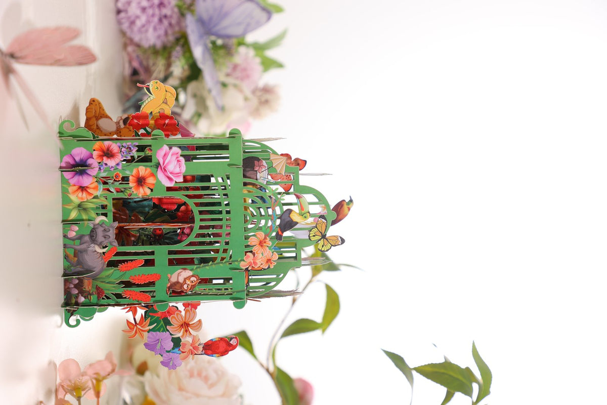 Green Garden Gazebo 3D Pop Up Card