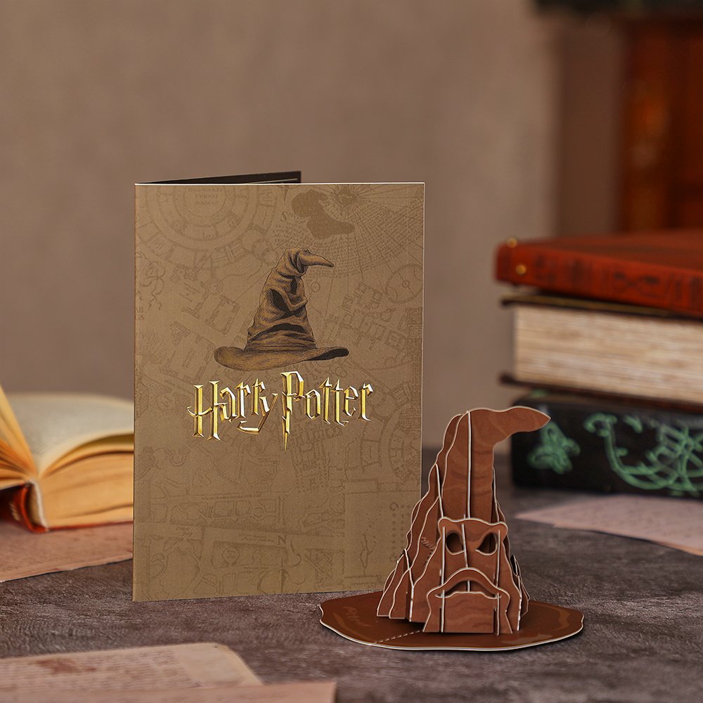 Wizard Hat Kraft Flip Pop Up Card