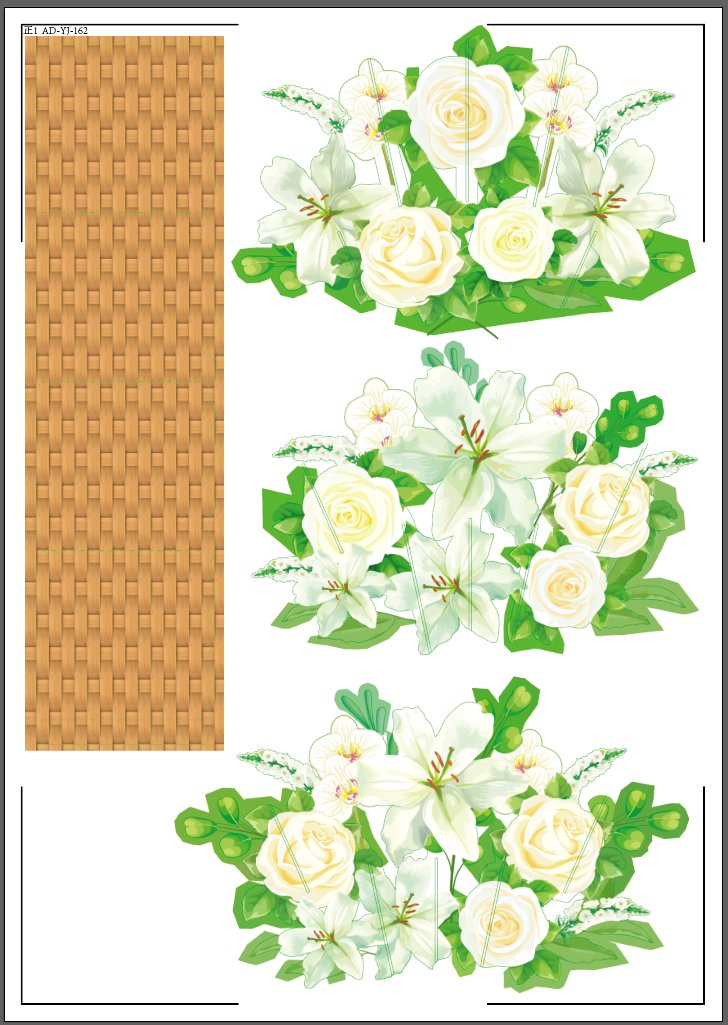 White Floral Box Card 3D Pop Up Card