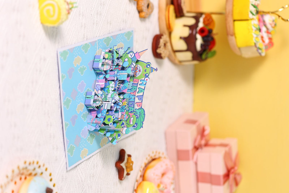 Birthday Frog 3D Pop Up Card