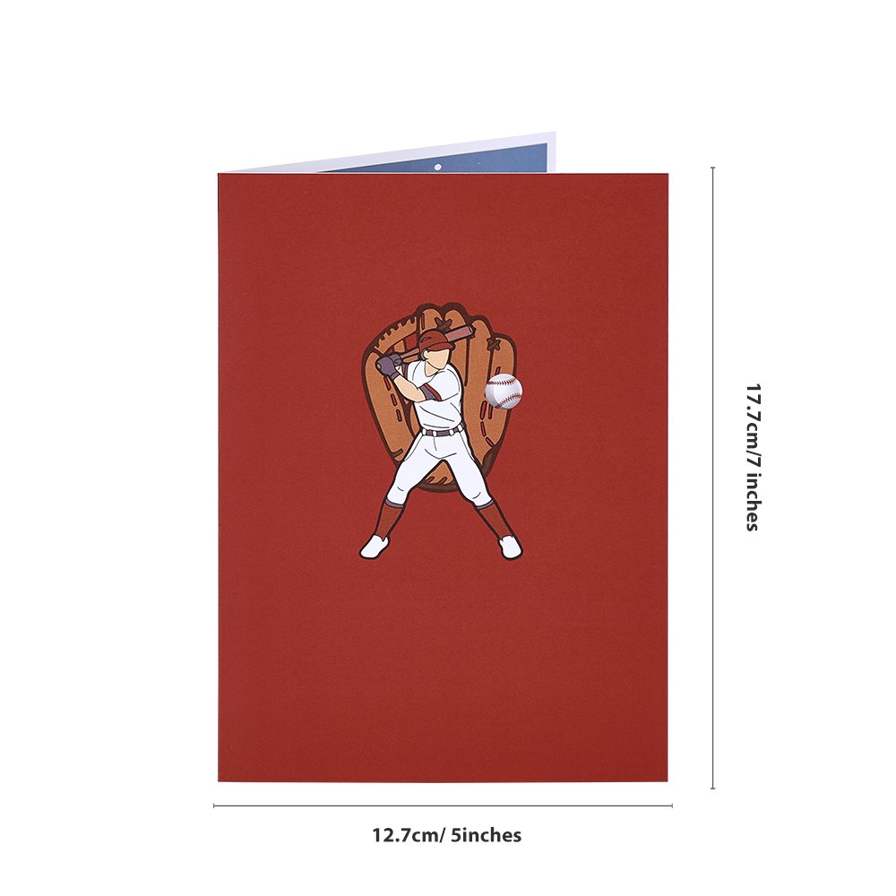 Baseball Match 3D Pop Up Card