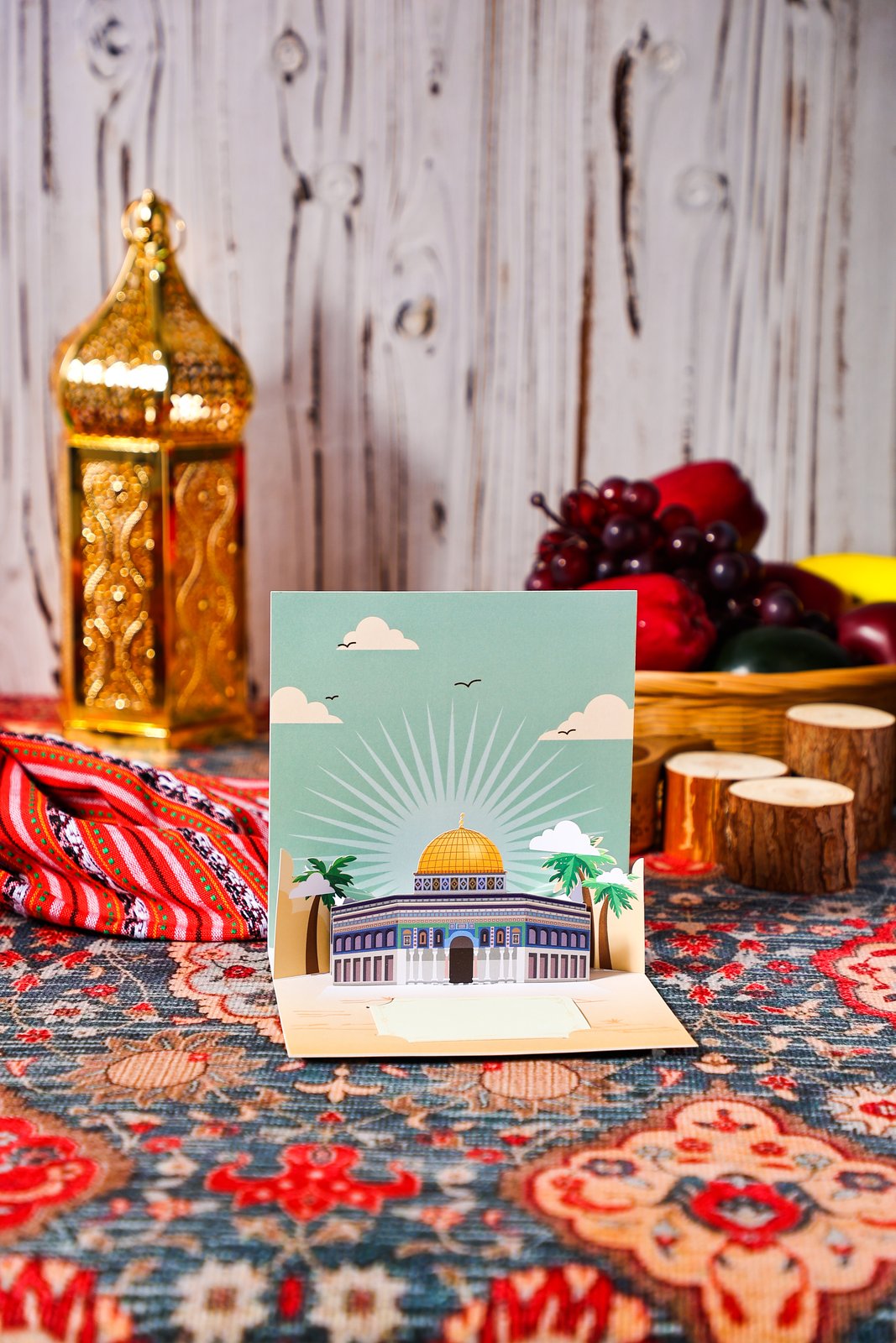 Dome Of The Rock 3D Pop Up Card