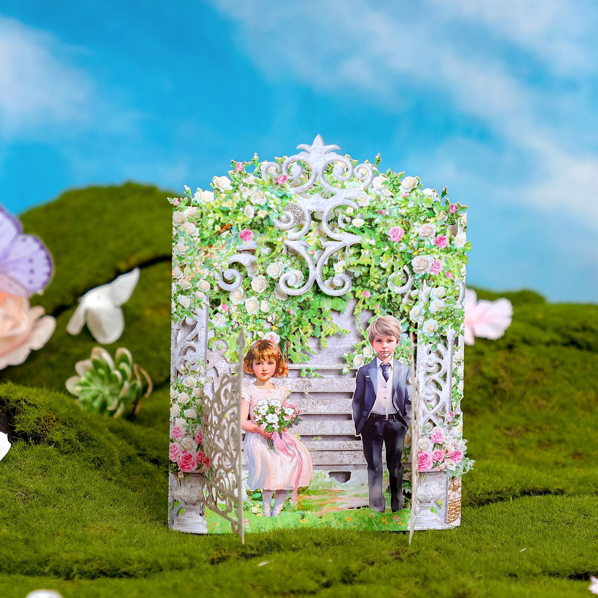 Wedding Live Double Door 3D Pop Up Card