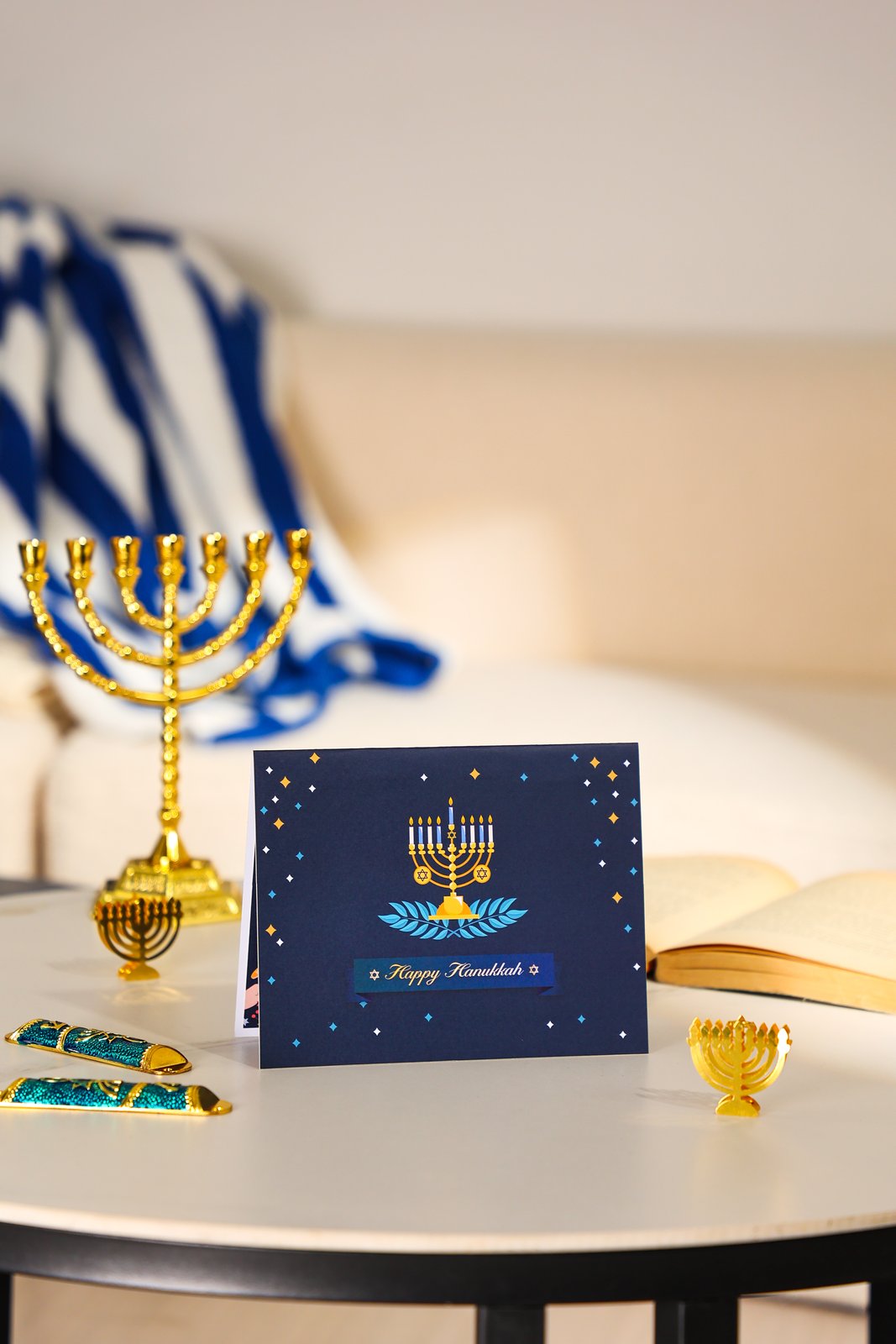 Hanukkah 90° 3D Pop Up Card