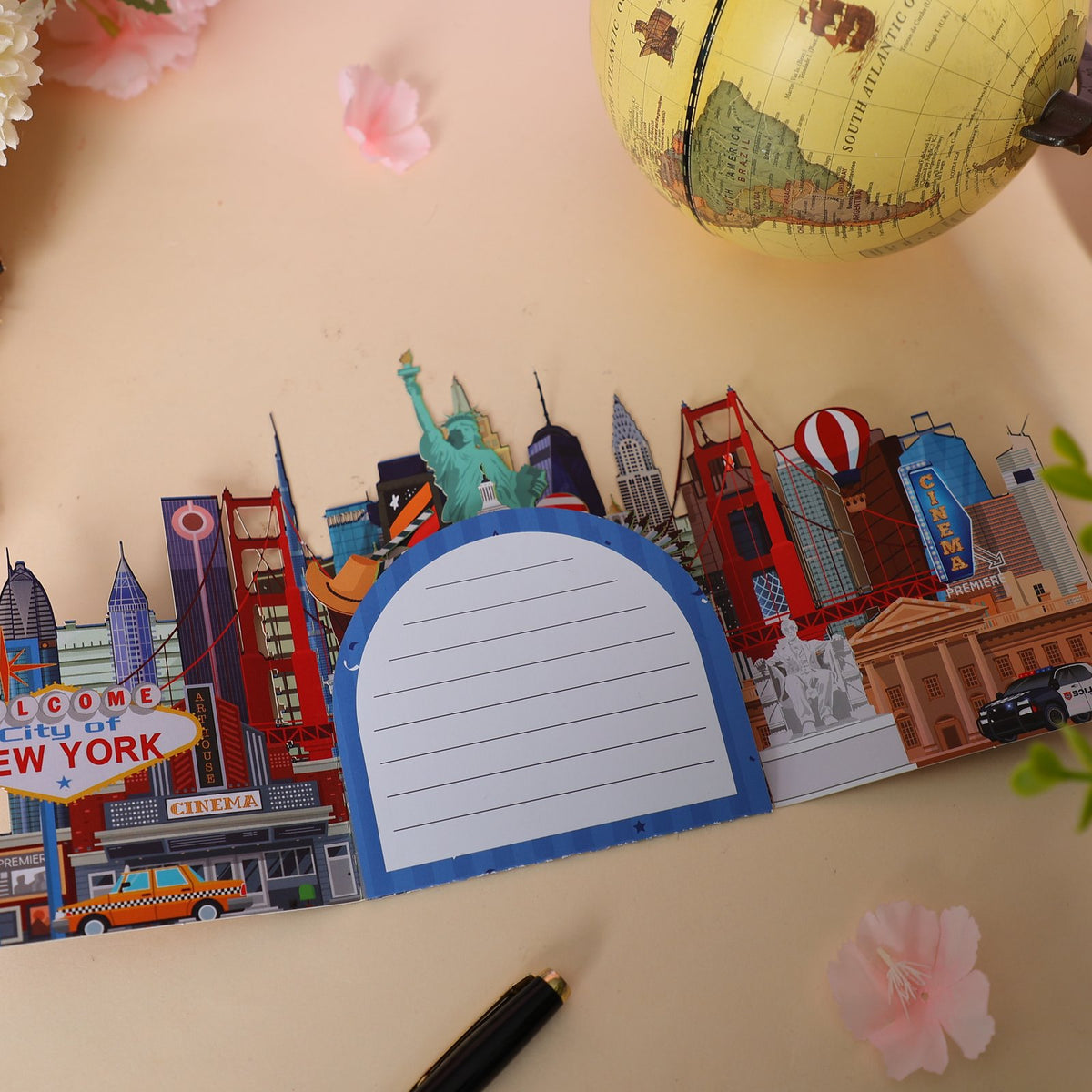 New York Landmarks 3D Pop Up Card