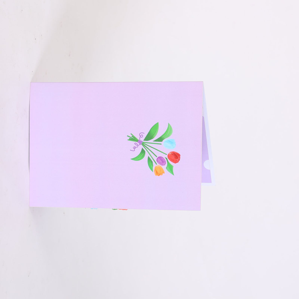 Berry Floral Branch Flip Pop Up Card