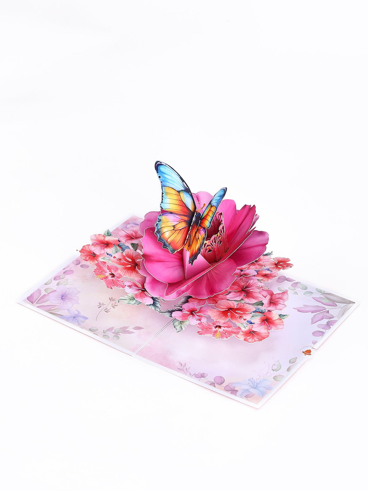 Hibiscus Butterfly Greeting Card