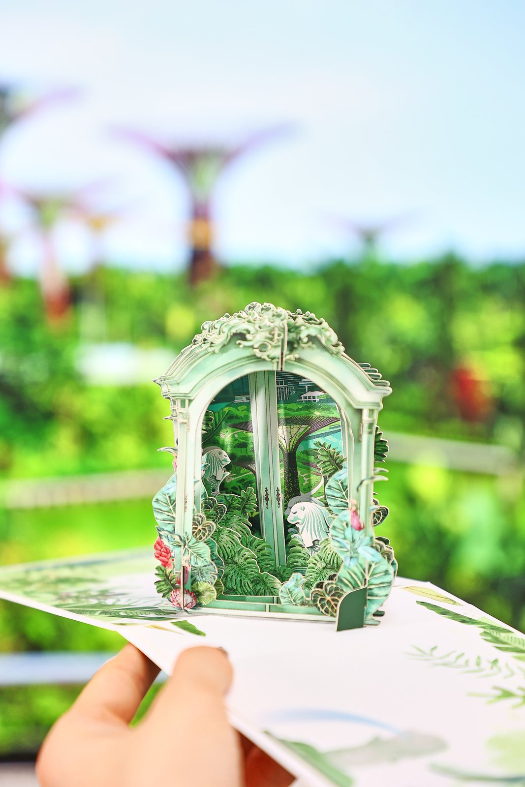 Gardens By The Bay 3D Pop Up Card
