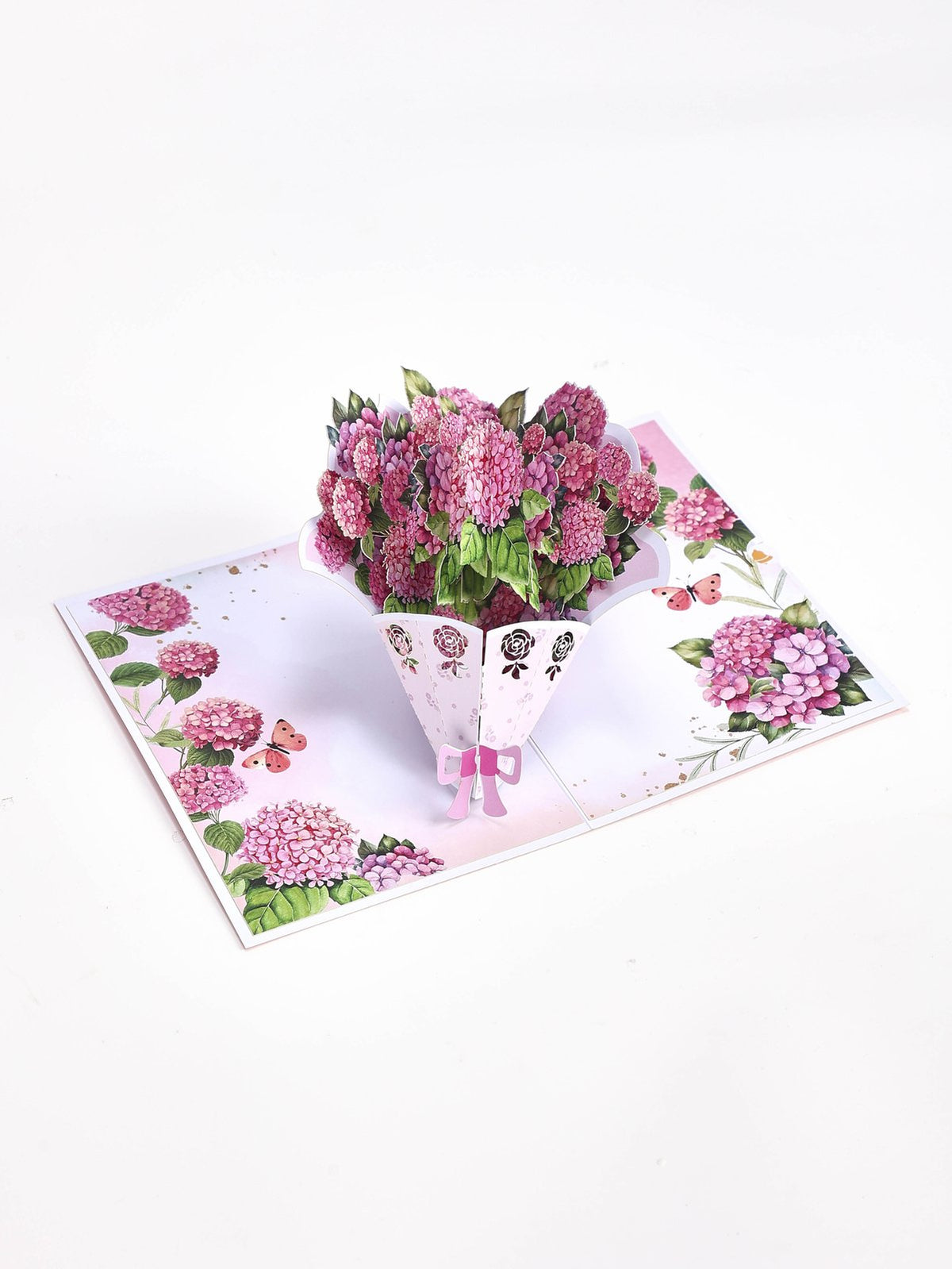 Hydrangea Bouquet 3D Pop Up Card
