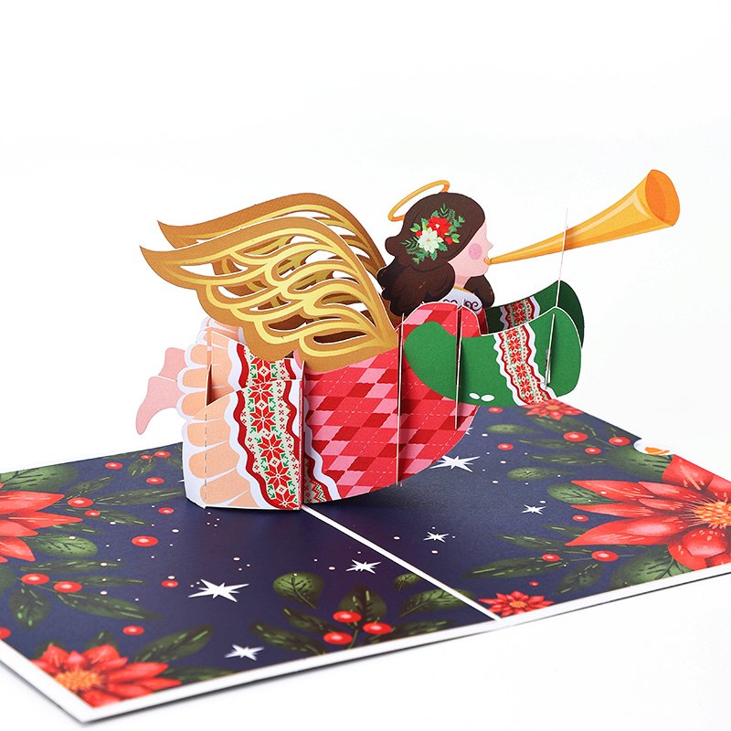 Holy Christmas Angel 3D Pop Up Card
