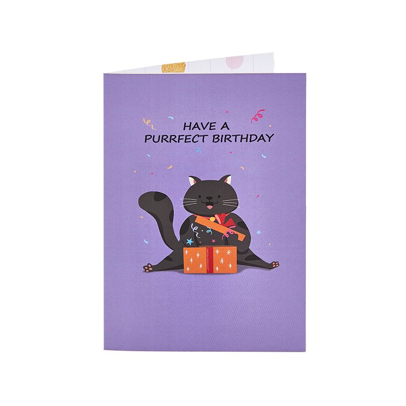 Compliment Cat Greeting Card