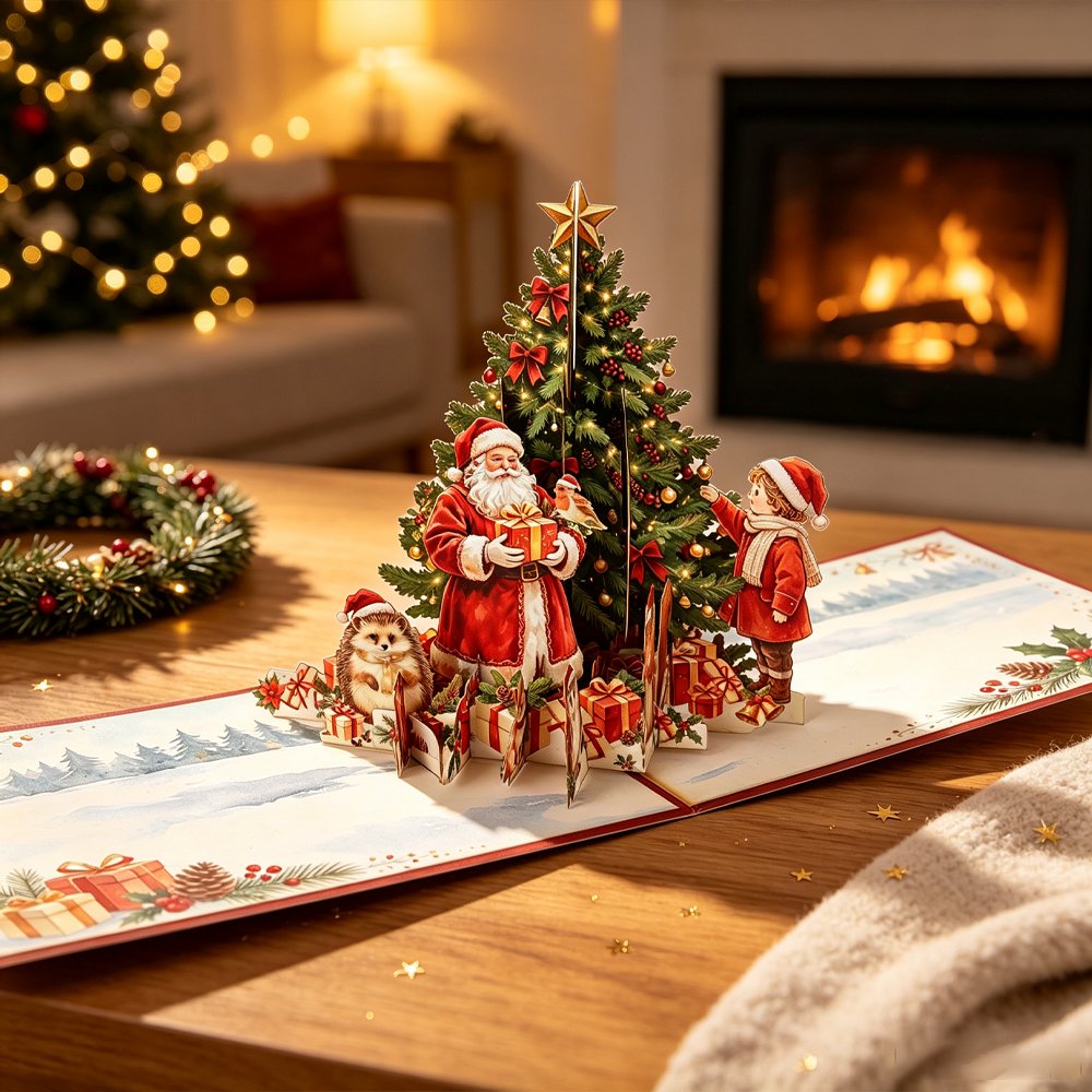 & Mini Christmas Tree Greeting Card