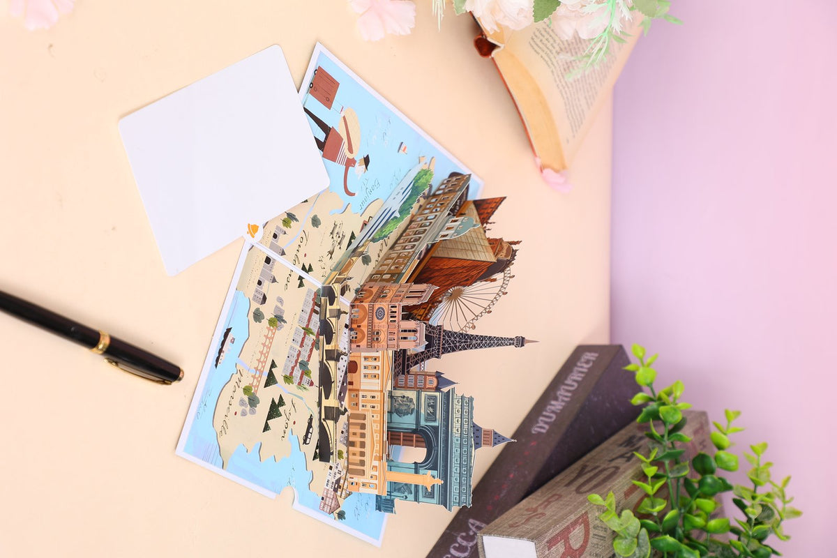 Ferris Wheel Amusement Park 3D Pop Up Card
