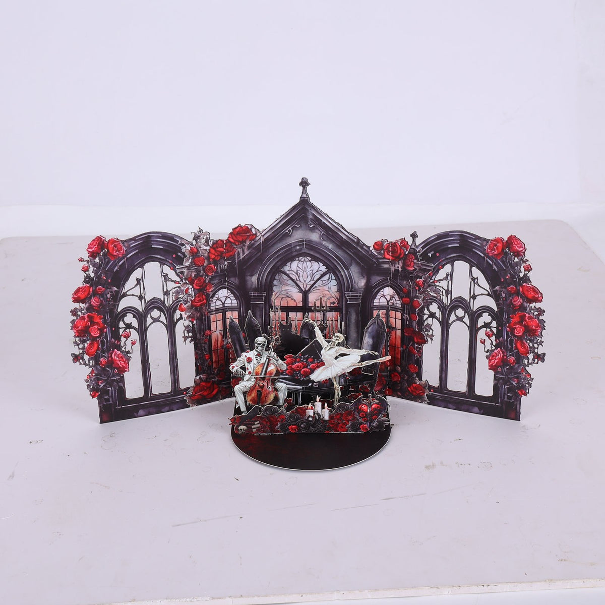 Gothic Skeleton Pop Up Card