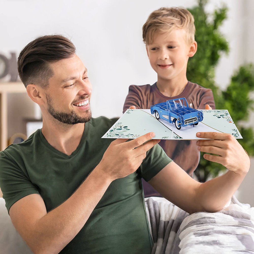 Vintage Car 3D Pop Up Card