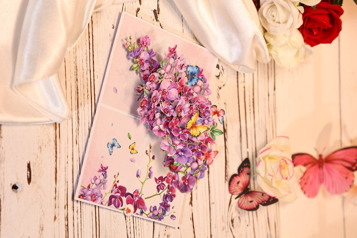 Purple Orchid Greeting Card