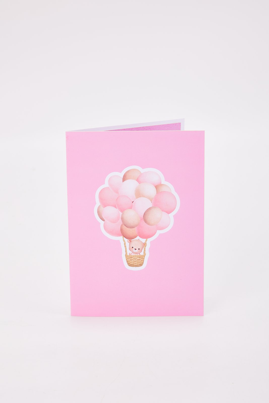 Hot Air Balloon Bear 3D Pop Up Card For Her
