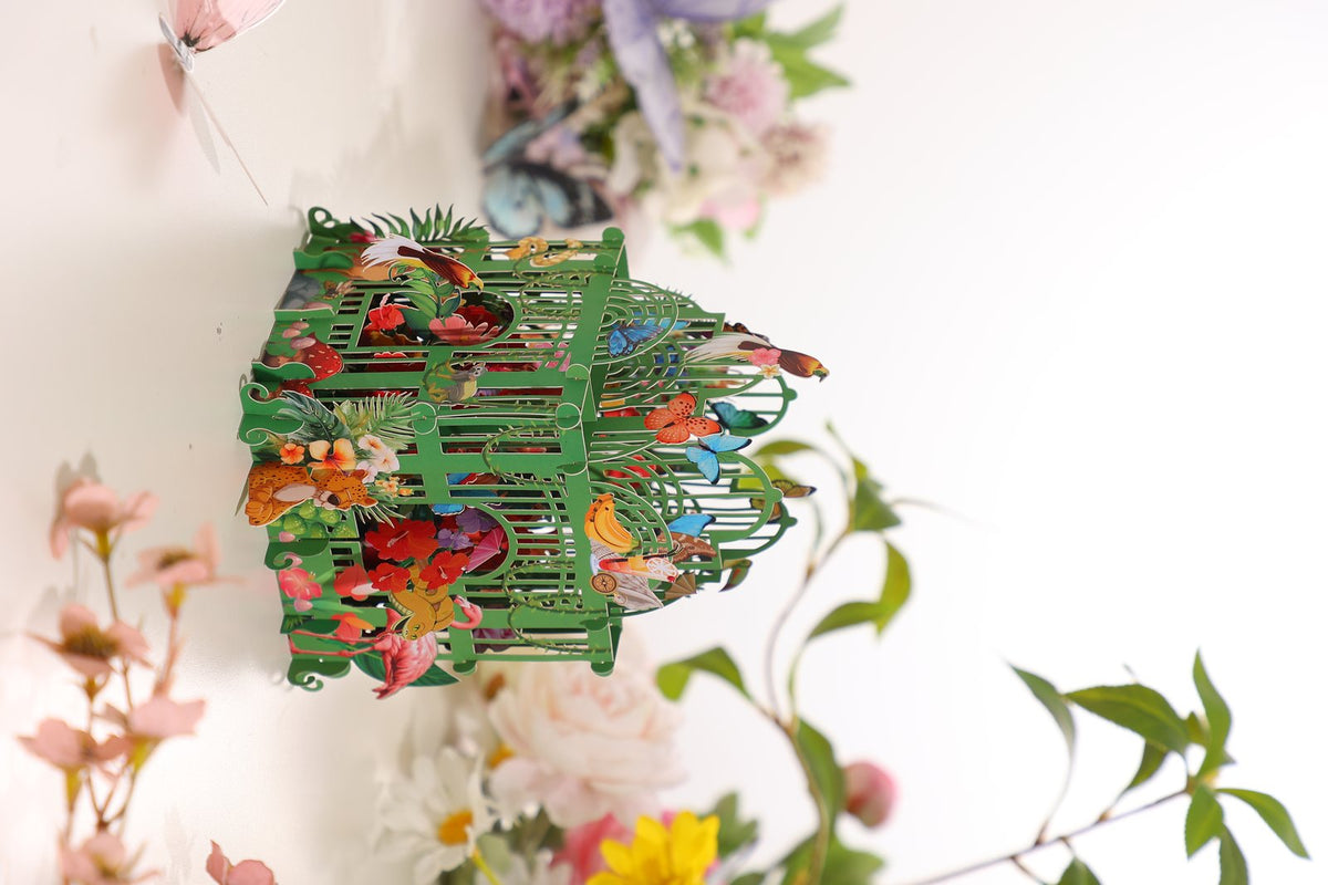 Green Garden Gazebo 3D Pop Up Card