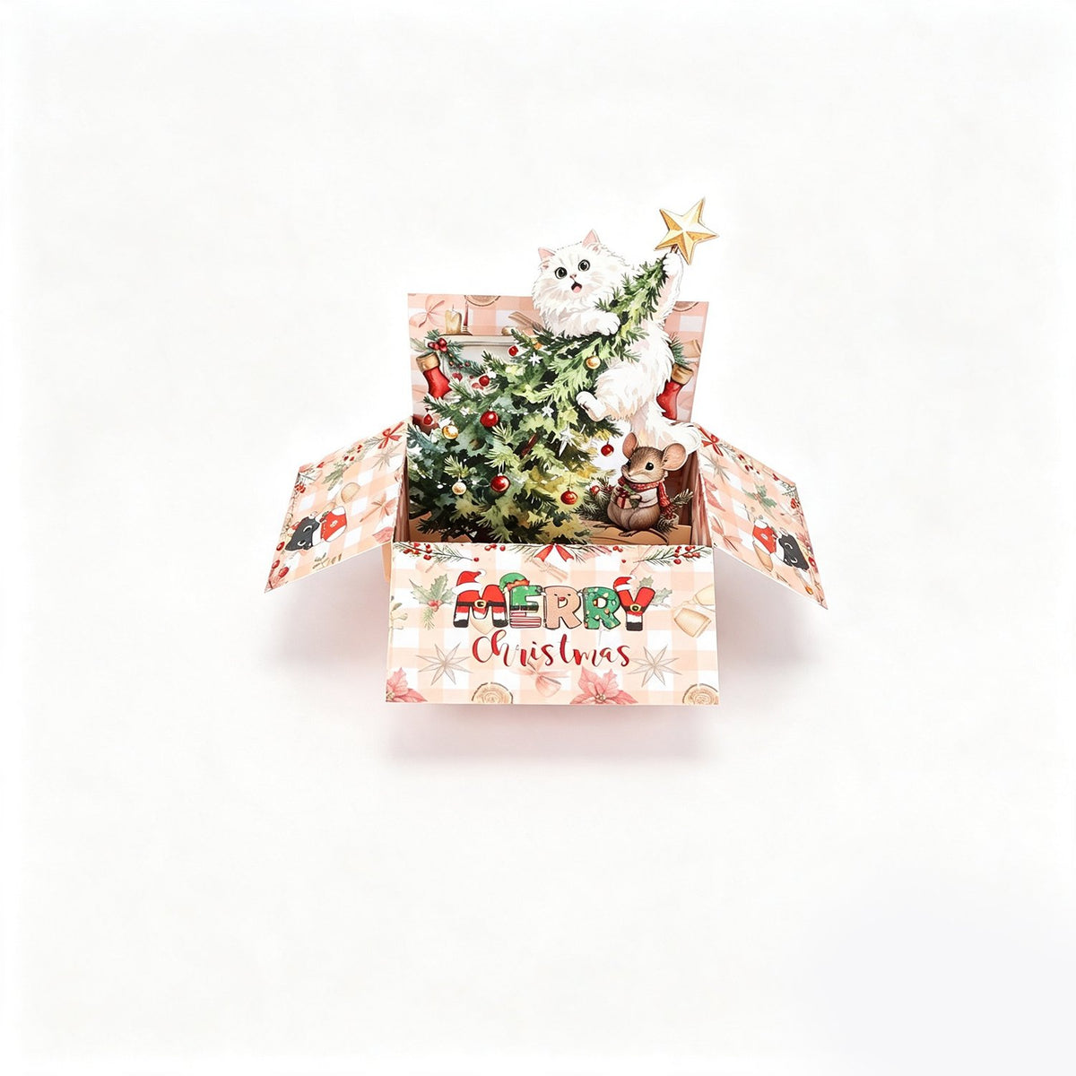 Christmas Cat Box Card