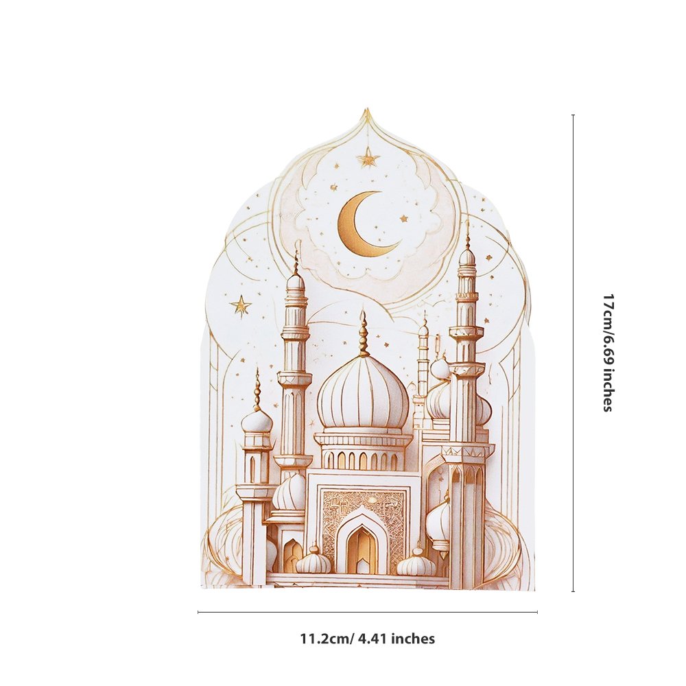 Eid Mubarak Double Door Architecture 3D Pop Up Card