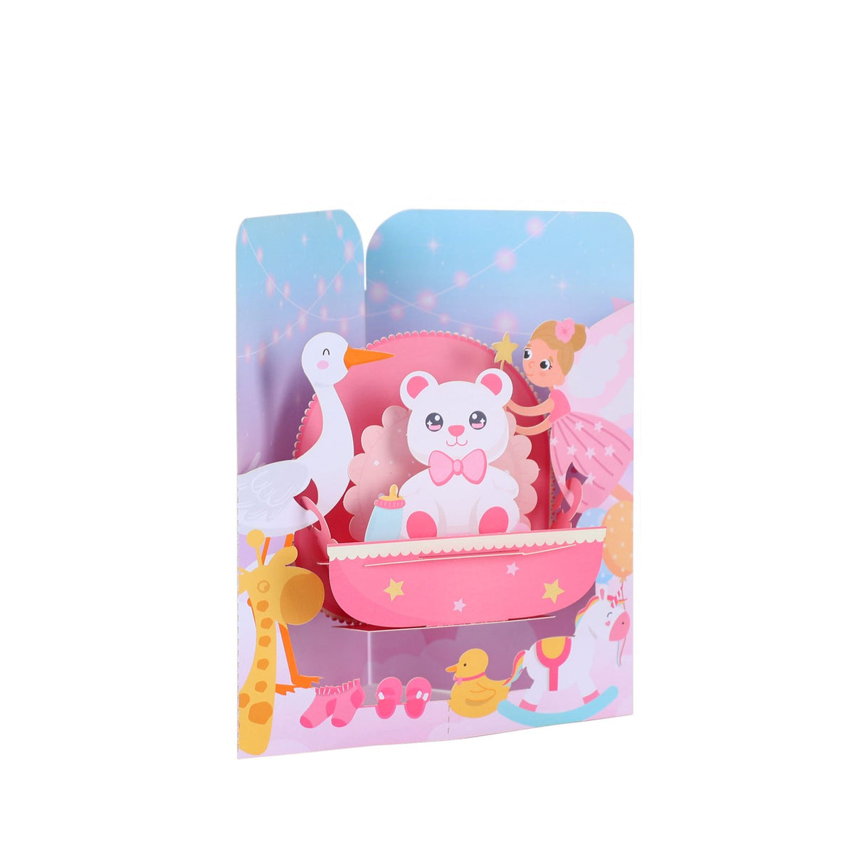 Baby Cradle 3D Pop Up Card