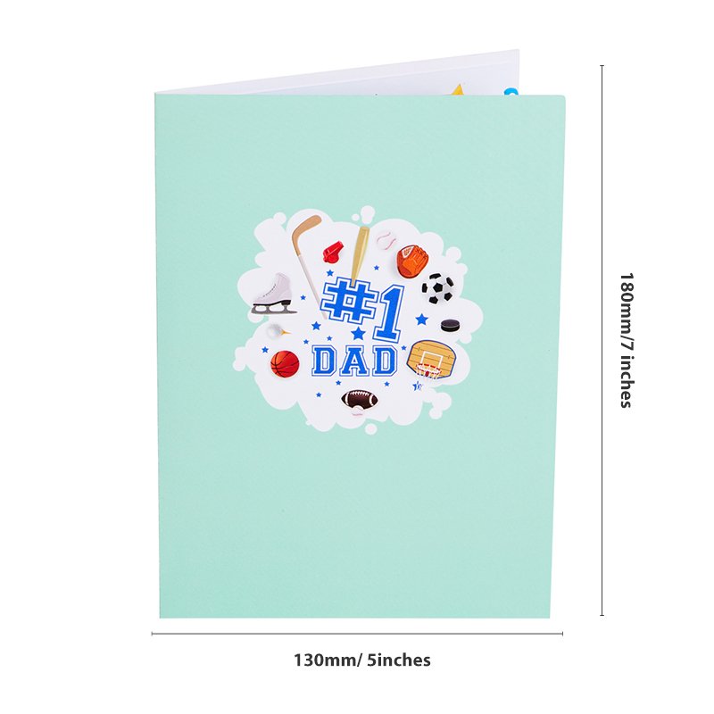 Happy Father's Day Pop-Up Card (Sports)