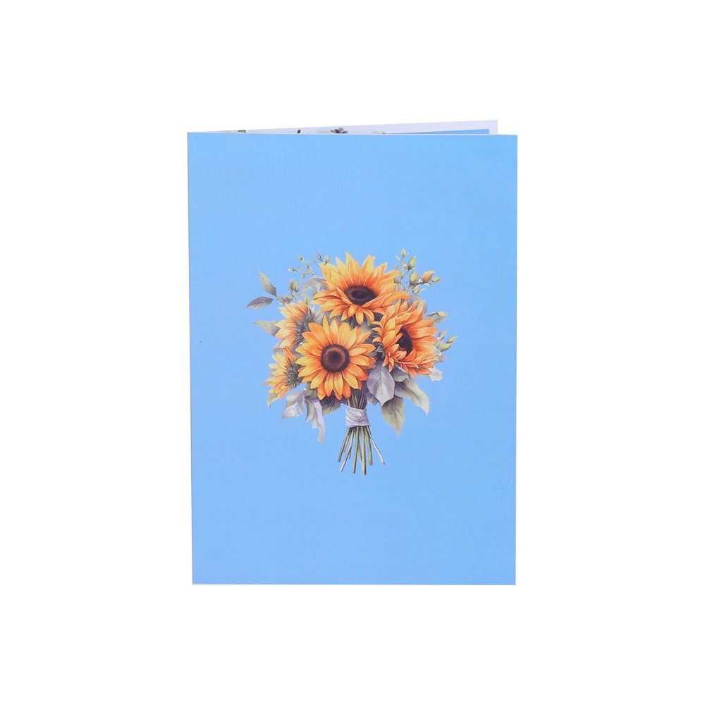 Sunflower Fresh Flowers 3D Pop Up Card