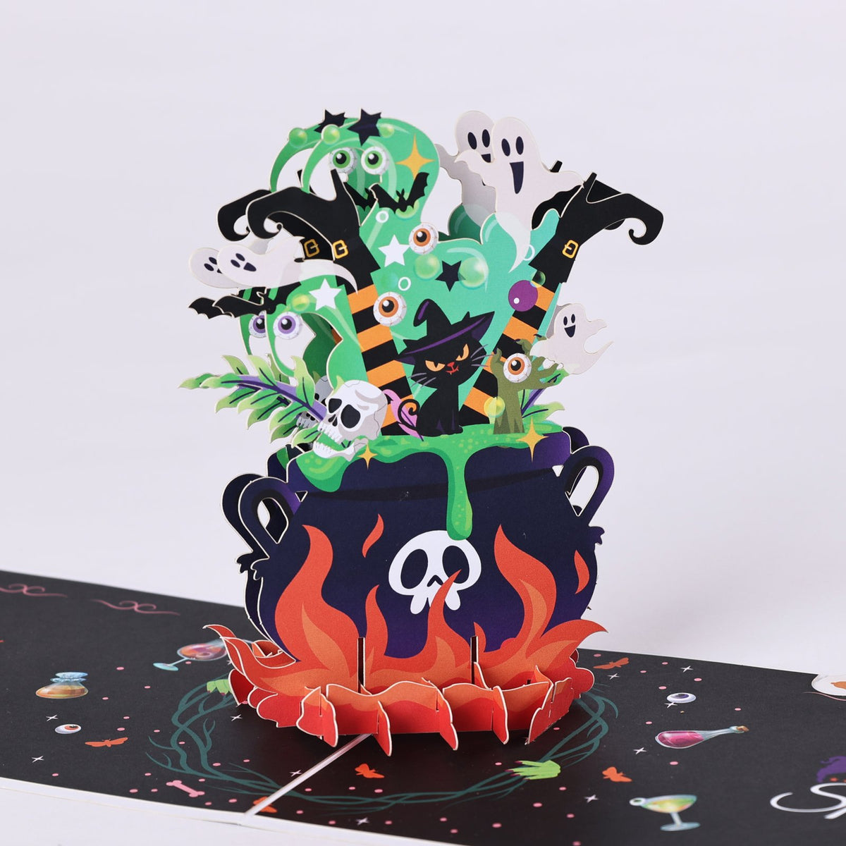 Halloween Cauldron 3D Pop Up Card