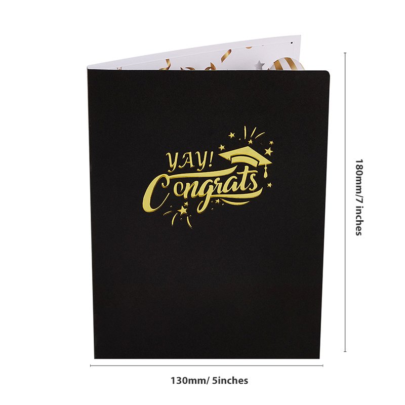 Personalized Congratulations 3D Pop Up Card