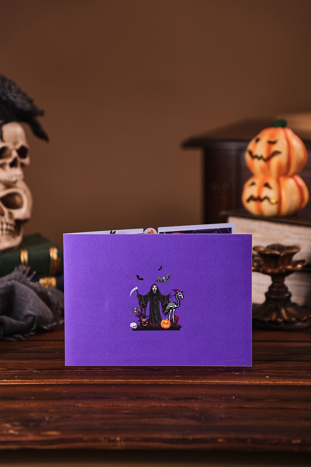 Grim Reaper Halloween Greeting Card