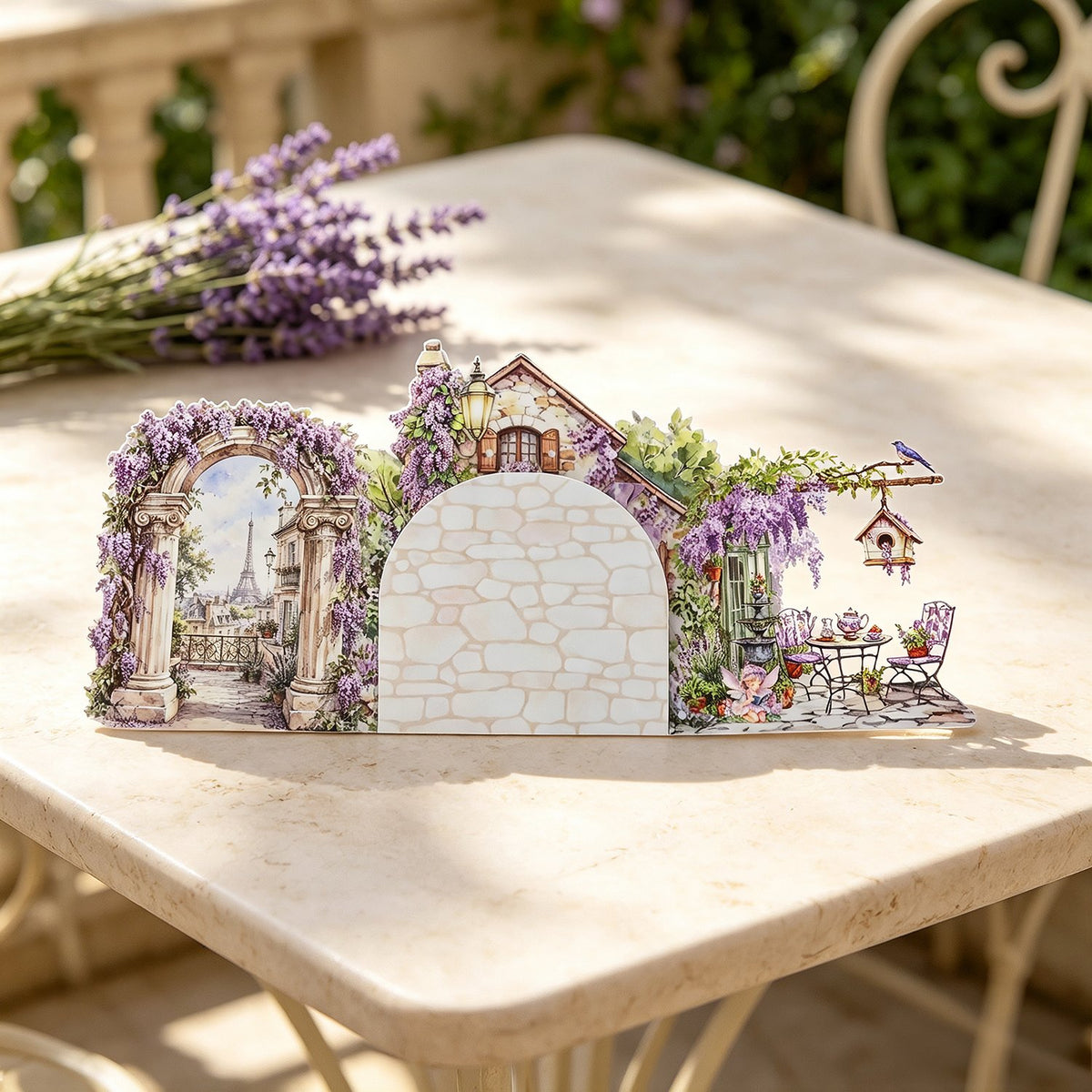 Wisteria Garden Double Door Card