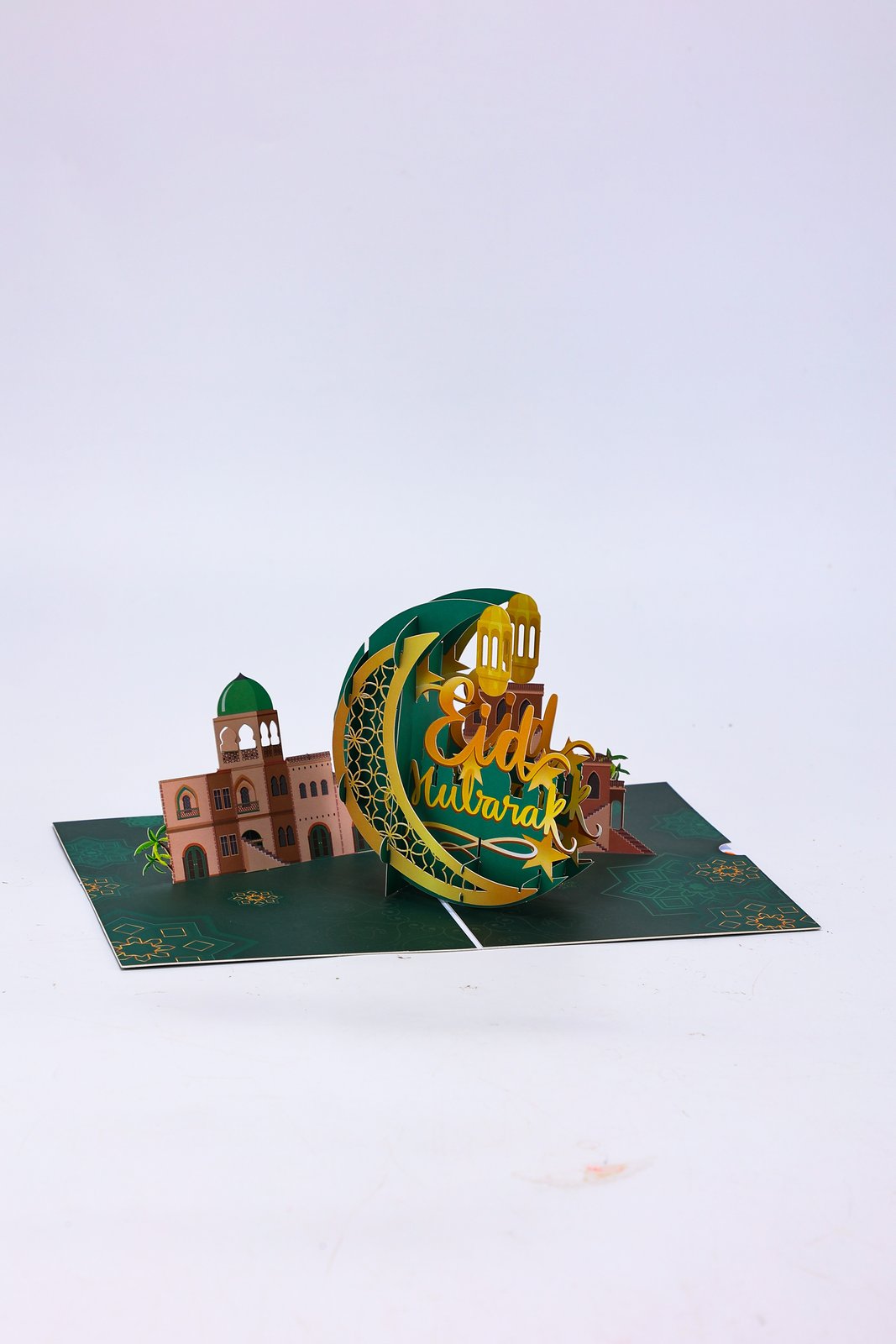 Eid Mubarak Moon Greeting Card