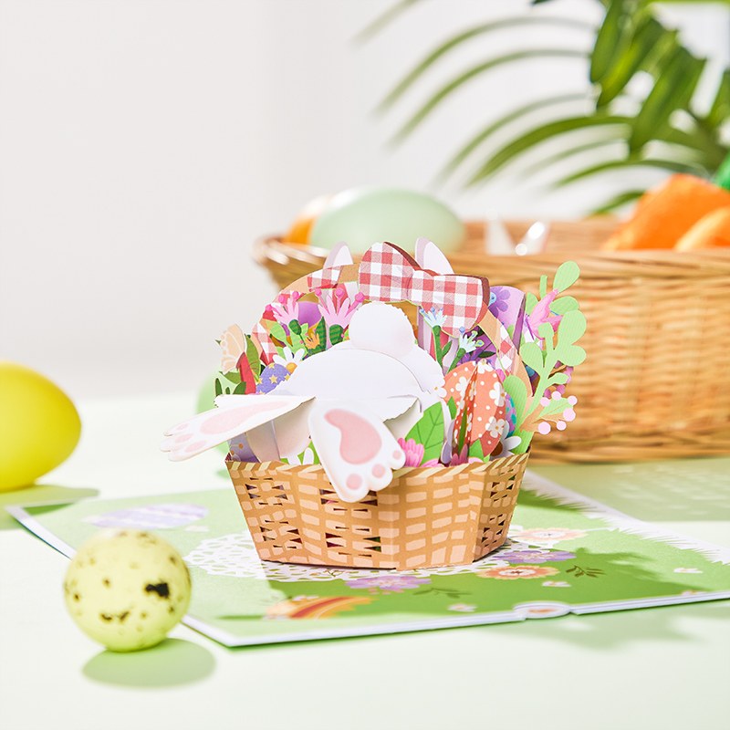 Easter Basket 3D Pop Up Card