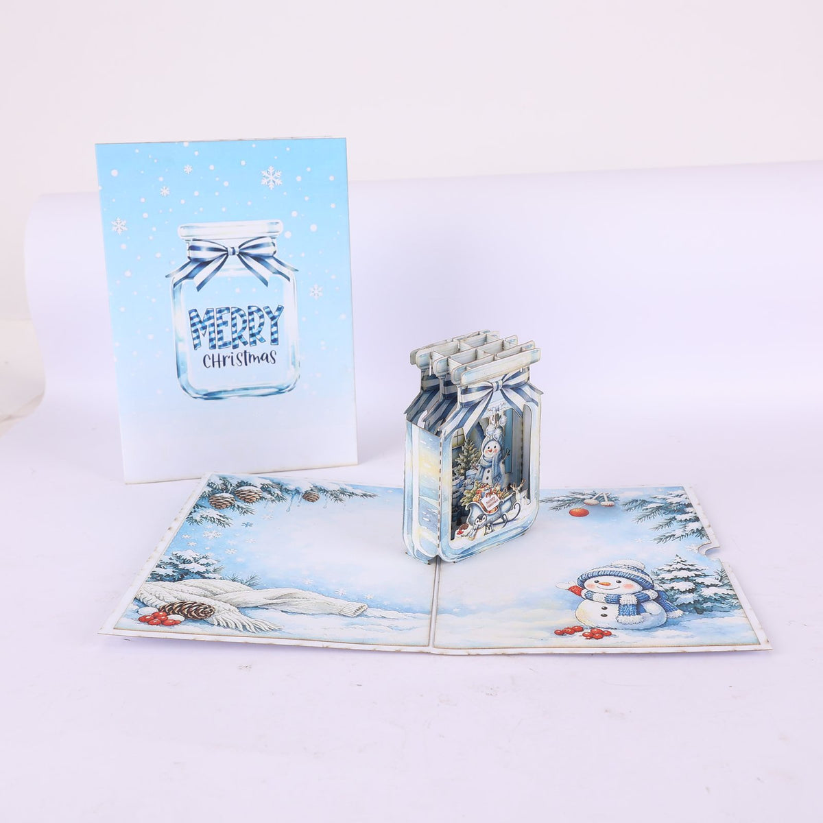 Christmas Snowman 3D Pop Up Card