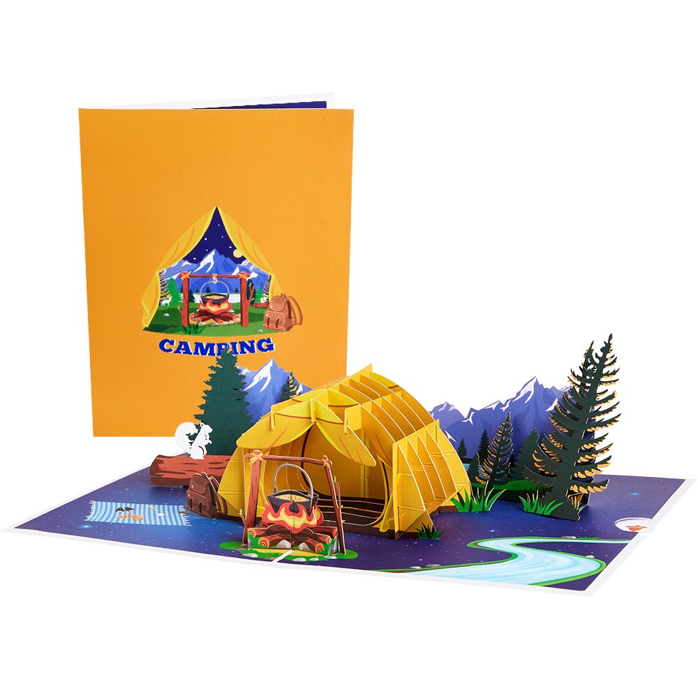 Camping 3D Pop Up Card