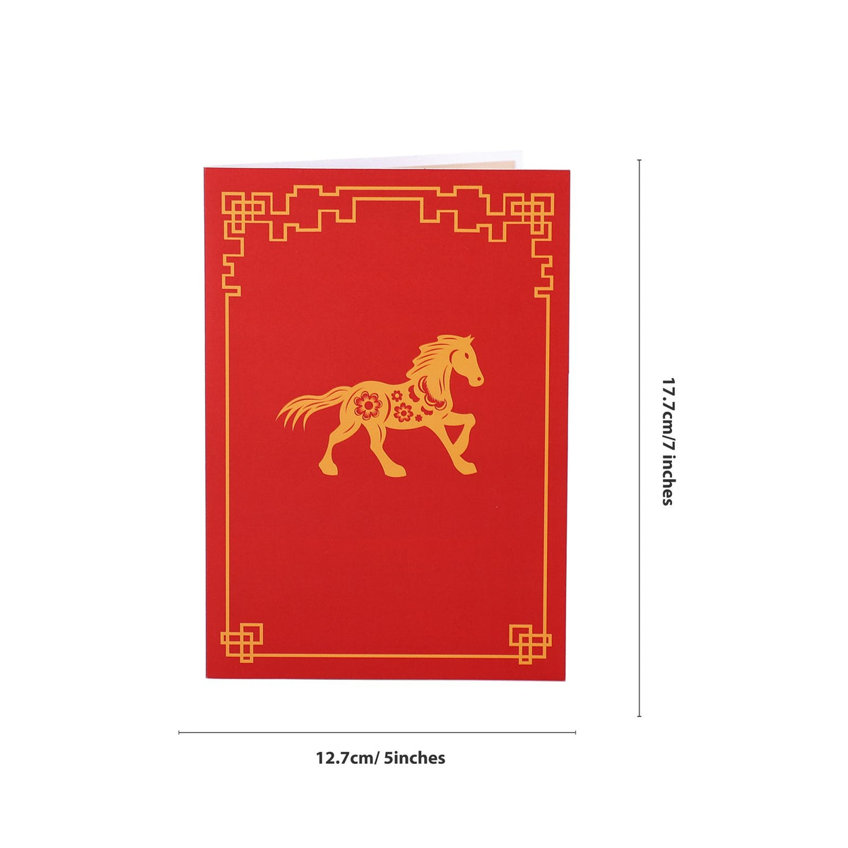 Red Horse 3D Pop Up Card